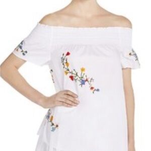 TORY BURCH TORY BURCH ELIZA FLORAL OFF SHOULDER TOP